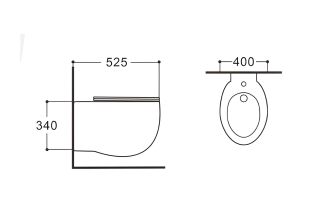 Биде подвесное Aquatek АЛЬТАИР AQ1089-00 белое